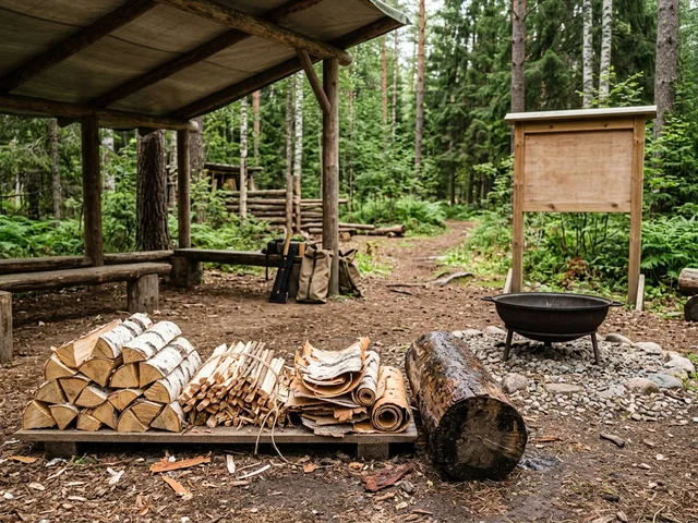 Дрова для школы выживания и туризма в Кургане