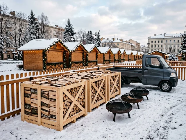 Дрова для ярмарок и городских праздников в Кургане